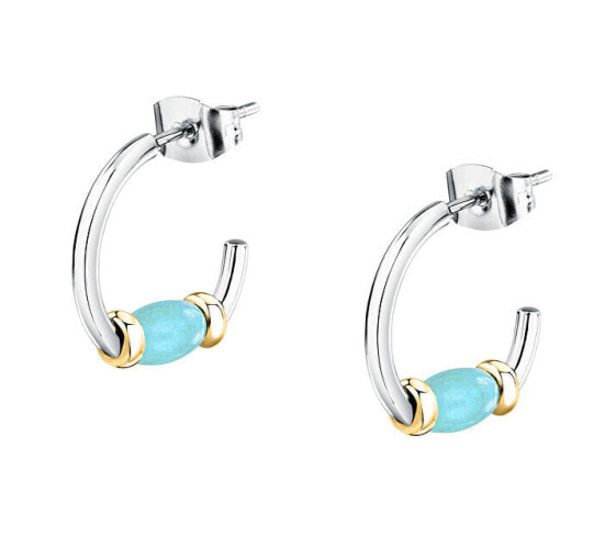 Charming bicolor hoop earrings Colori SAXQ12