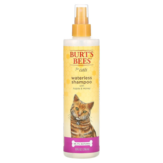 Waterless Shampoo for Cats with Apple & Honey, 10 fl oz (296 ml)