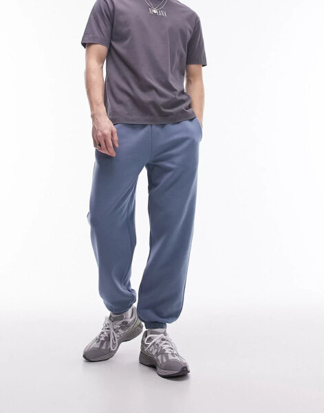 Topman relaxed jogger in blue - MBLUE