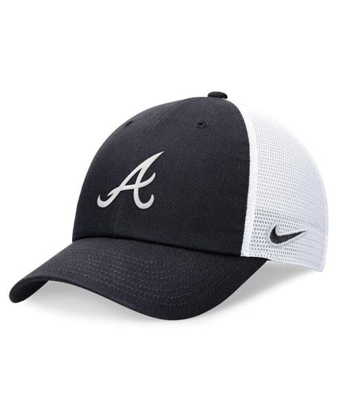 Men's Navy Atlanta Braves Evergreen Club Trucker Adjustable Hat