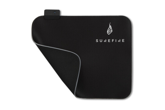 Verbatim SureFire Silent Flight RGB-320 - Black - Monochromatic - Fiber - Polyester - Rubber - USB powered - Non-slip base - Gaming mouse pad