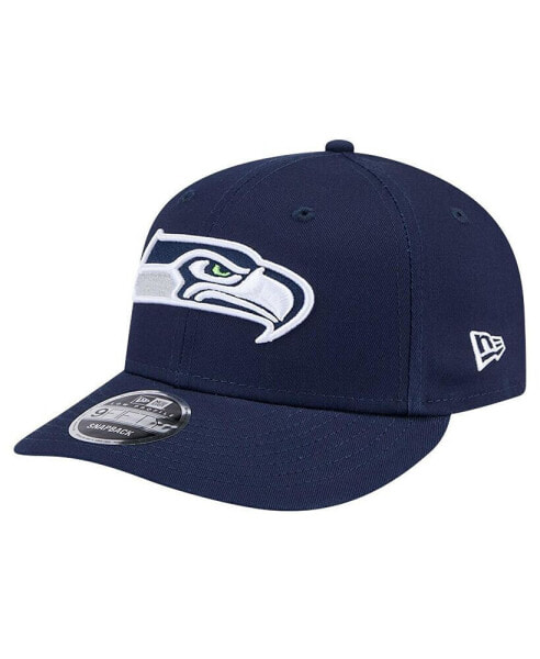 Men's College Navy Seattle Seahawks Main Low Profile 9FIFTY Snapback Hat