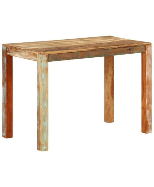 Dining Table 43.3"x21.7"x29.9" Solid Wood Reclaimed