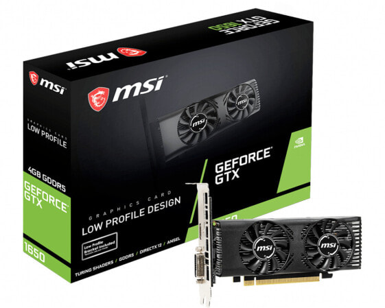 MSI V809-3250R - GeForce GTX 1650 - 4 GB - GDDR5 - 128 bit - 7680 x 4320 pixels - PCI Express x16 3.0