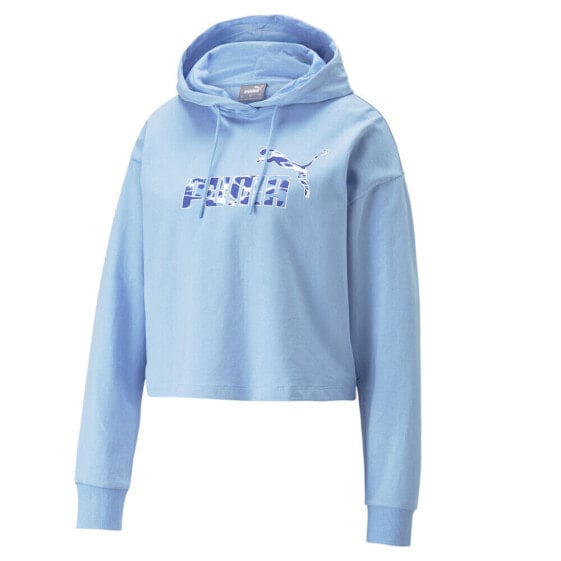 Puma Summer Splash Pullover Hoodie Womens Blue Casual Outerwear 67710993