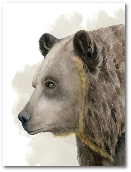 Brown bear Gallery-Wrapped Canvas Wall Art - 18" x 24"