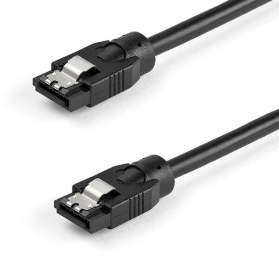 0.6 m Round SATA Cable - 0.6 m - SATA III - SATA 7-pin - SATA 7-pin - Male/Male - Black