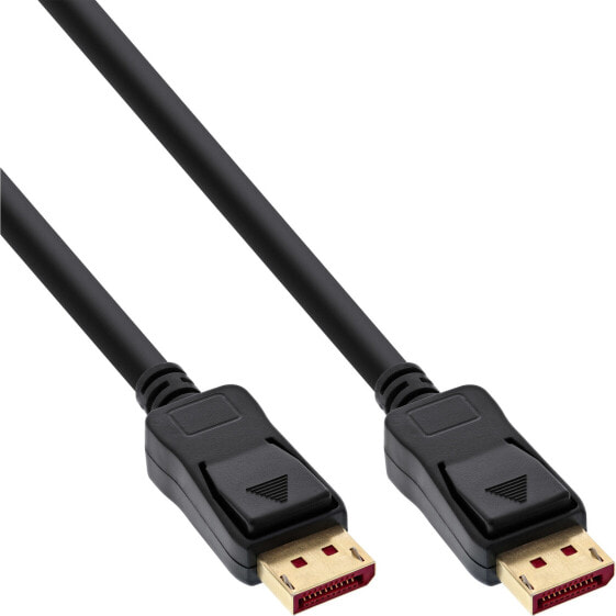 InLine DisplayPort 1.4 cable - 8K4K - black - gold - 0.5m