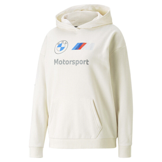 Puma Bmw Mms Essentials Hoodie Womens Off White Casual Outerwear 53828807