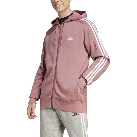 ADIDAS Essentials French Terry 3 Stripes full zip sweatshirt