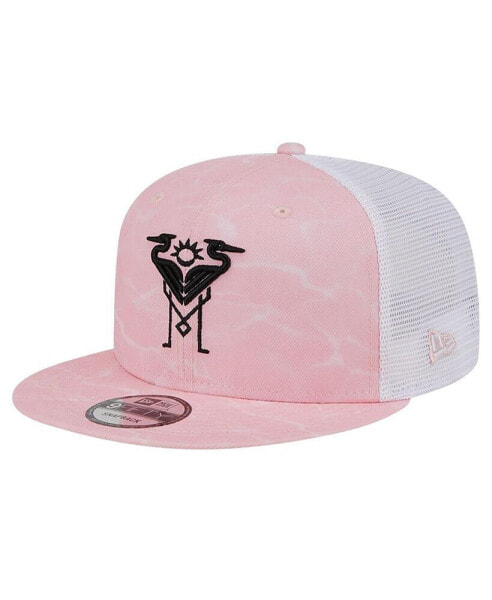 Men's Pink Inter Miami CF Flow 9FIFTY Trucker Snapback Hat