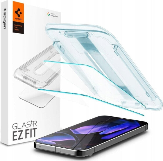 Spigen SZKŁO HARTOWANE SPIGEN GLAS.TR ”EZ FIT” 2-PACK GOOGLE PIXEL 9 PRO XL CLEAR