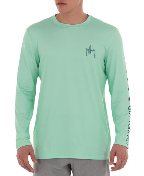 Футболка с длинным рукавом Guy Harvey Moisture-Wicking UPF 50 Logo Graphic Men's