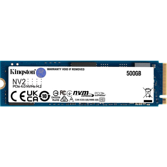 SSD накопитель Kingston 500GB M.2 22x80mm PCIe 4.0 NVMe SNV2S/500G