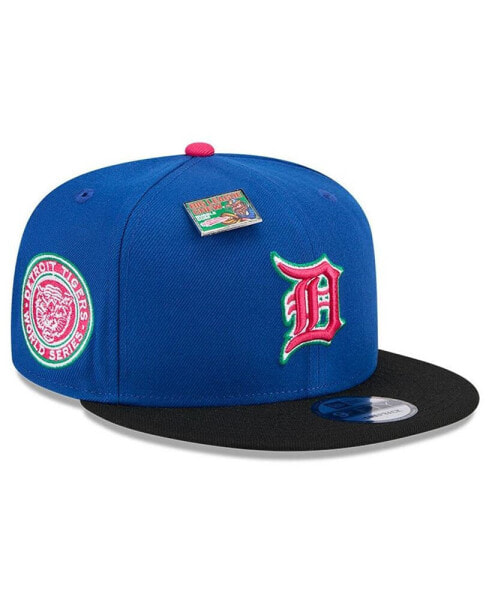 Men's Royal/Black Detroit Tigers Watermelon Big League Chew Flavor Pack 9FIFTY Snapback Hat