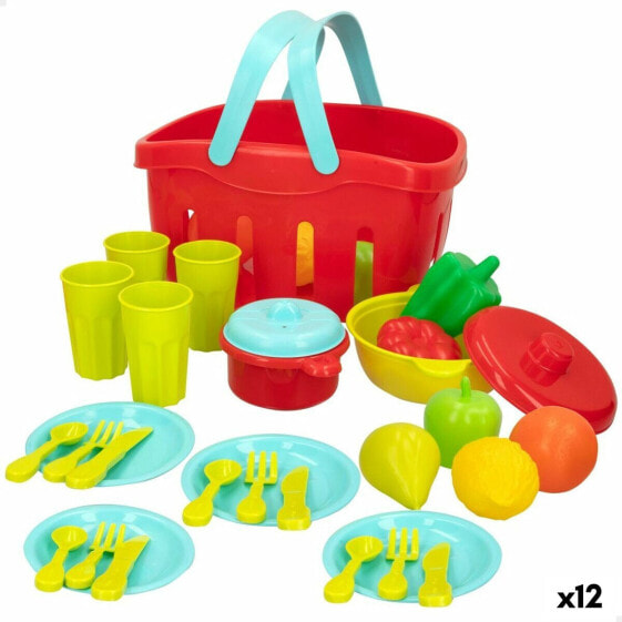 Набор игрушечных продуктов Colorbaby Посуда и кухонные принадлежности 36 Предметов (12 штук)