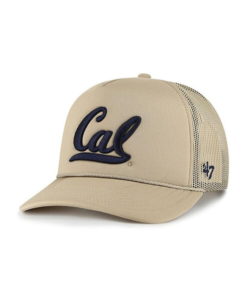 Men's Khaki Cal Bears Foam Front Mesh Trucker Snapback Hat