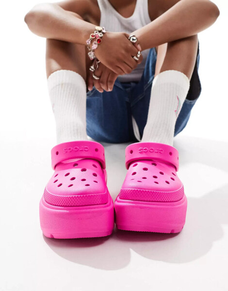 Crocs Unisex Stomp clog in pink