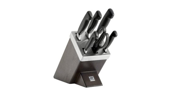 Набор кухонных ножей c заточкой, ножницами и подставкой Zwilling Four Star 35145-000-0 7 предметов