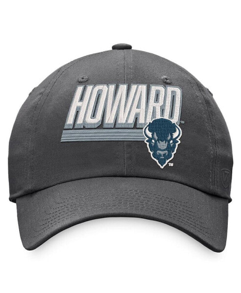 Men's Charcoal Howard Bison Slice Adjustable Hat