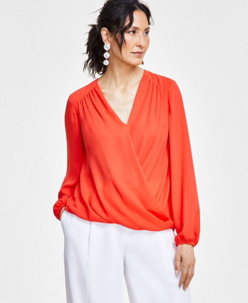 Women's Surplice Top, Created for Macy's