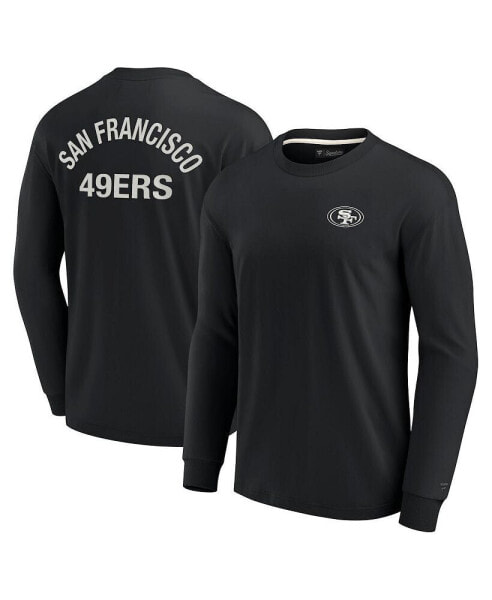 Men's and Women's Black San Francisco 49ers Super Soft Long Sleeve T-shirt