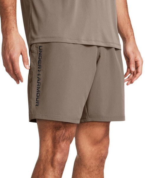 Men's Moisture-Wicking Logo-Print 8-1/4" Tech Shorts