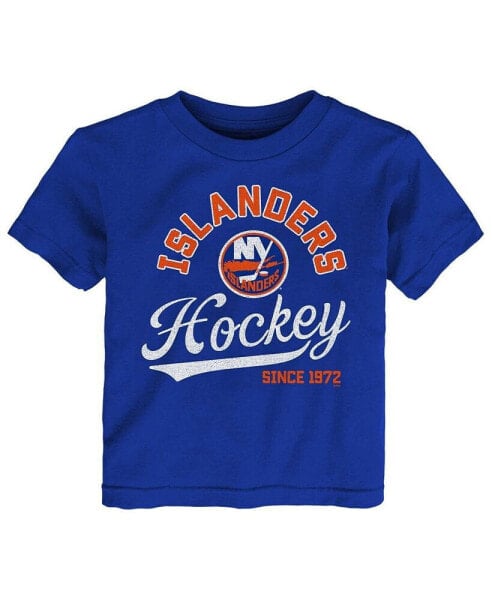 Toddler Boys and Girls Royal New York Islanders Take the Lead T-shirt