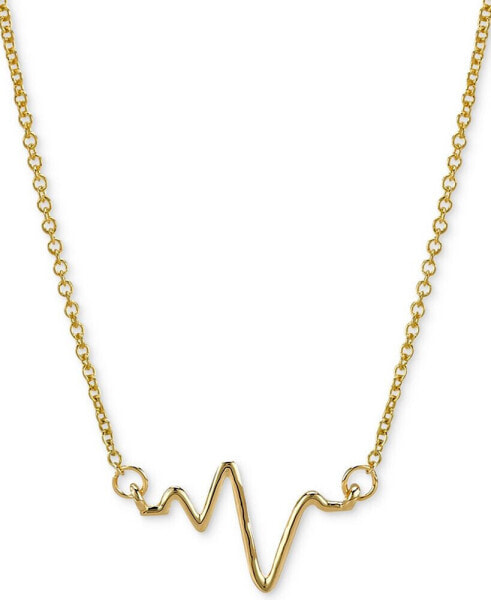 Heartbeat Pendant Necklace in 14k Gold, 16" + 2" extender