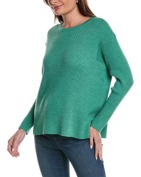 Eileen Fisher Ribbed Wool Sweater Women's