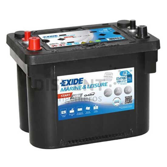 EXIDE 12V/42Ah 700 CCA Agm Start Em900 Battery