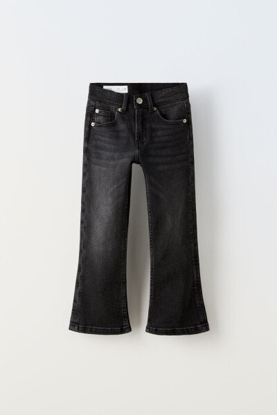 Укороченные расклешенные джинсы ZARA