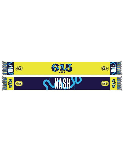 Шарф Ruffneck Scarves мужской и женский Желтый Nashville SC 2024 Hook Scarf