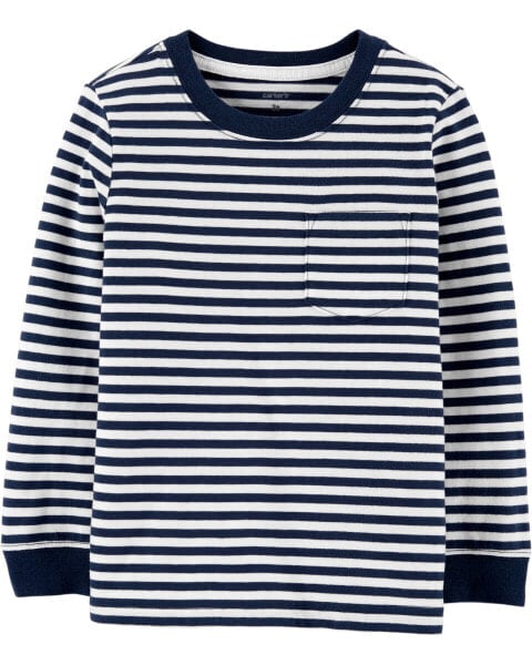 Baby Striped Pocket Jersey Tee 9M