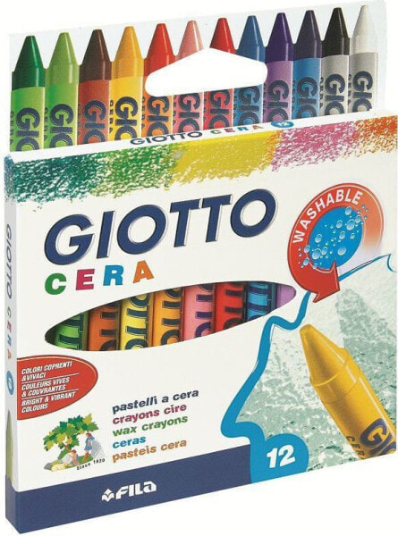 Детские цветные карандаши GIOTTO Cera 12 цветов