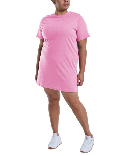 Plus Size Cotton Short-Sleeve T-Shirt Dress