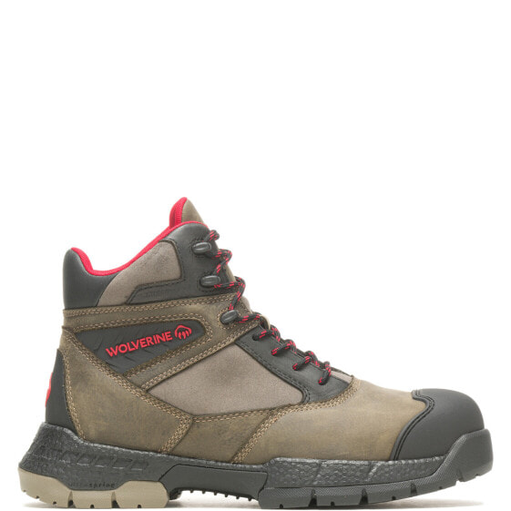 Wolverine Rush Ultraspring CarbonMax 6" W231039 Mens Gray Work Boots
