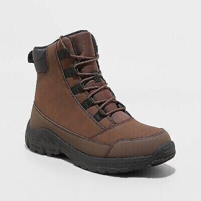 Men's Mack Lace-Up Winter Hiker Boots - All in Motion Brown 8