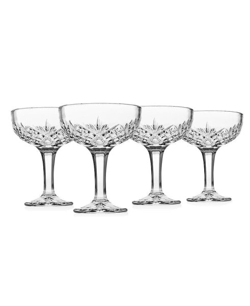 Dublin Champagne Coupe Glasses, Set of 4