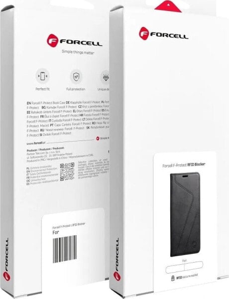 ForCell FORCELL F-PROTECT RFID Blocker Book kabura do SAMSUNG S24 Plus czarny