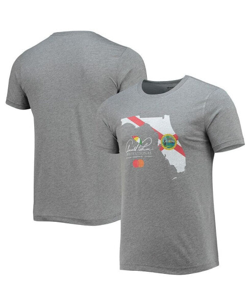 Men's Heathered Gray Arnold Palmer Invitational Florida State Flag Tri-Blend T-shirt