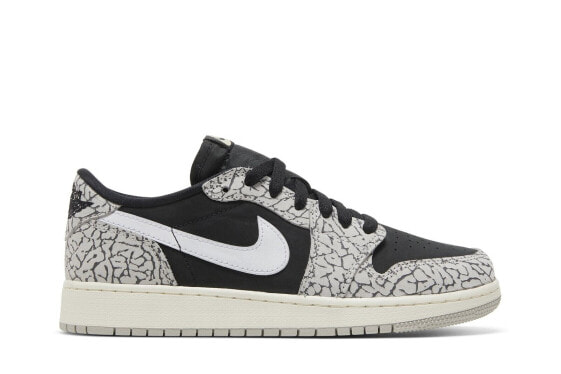 [CZ0858-001] Grade School Air Jordan RETRO 1 LOW OG 'BLACK CEMENT (GS)'