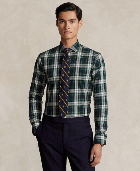 Men's Classic-Fit Plaid Twill Shirt