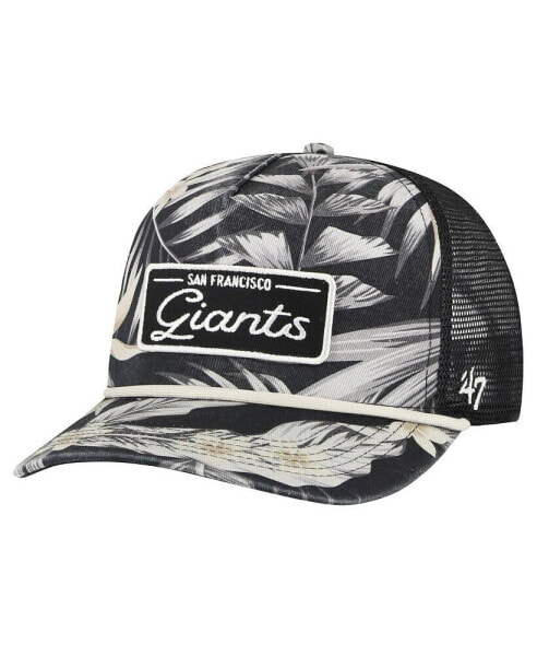47 Brand Men's Black San Francisco Giants Tropicalia Trucker Hitch Adjustable Hat