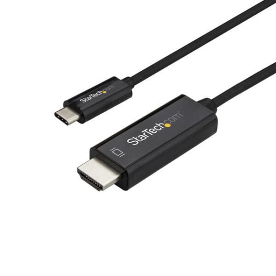 Кабель USB C к HDMI 3 фута (1 м) - 4K 60 Гц USB Type C к HDMI 2.0 Видео адаптер - совместим с Thunderbolt 3 - Ноутбук к HDMI монитору/дисплею - DP 1.2 Alt Mode HBR2 - черный - 1 м - USB Type-C - HDMI - мужской - мужской - прямой
