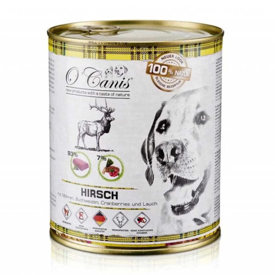 O´CANIS Canned Deer With Buckwheat 800g Wet Dog Food