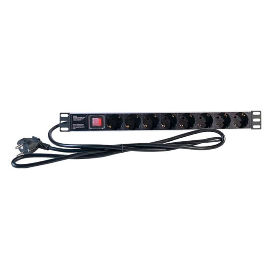 2LAN 19´´ Rack Power Strip 8 Outlets