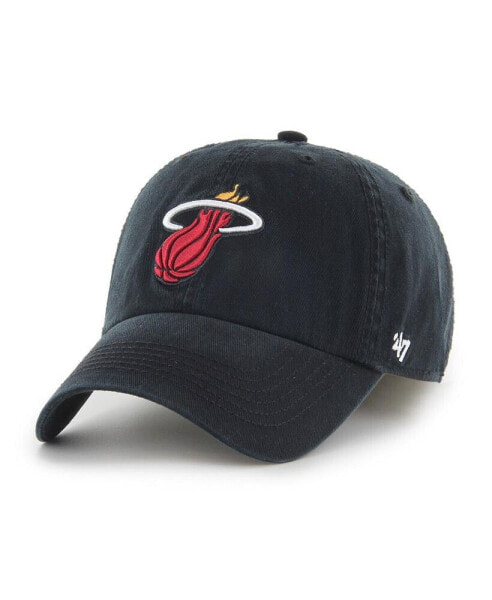 Men's Black Miami Heat Classic Franchise Fitted Hat