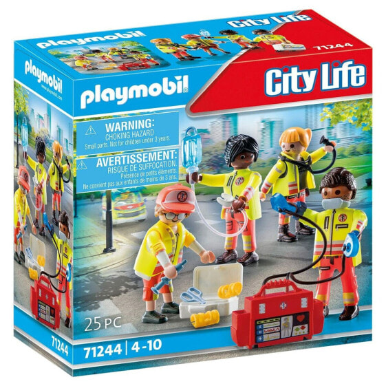 Игровой набор Playmobil 71244 City Life Rescue Team 25 Pieces (Городская Жизнь Спасательная Команда)