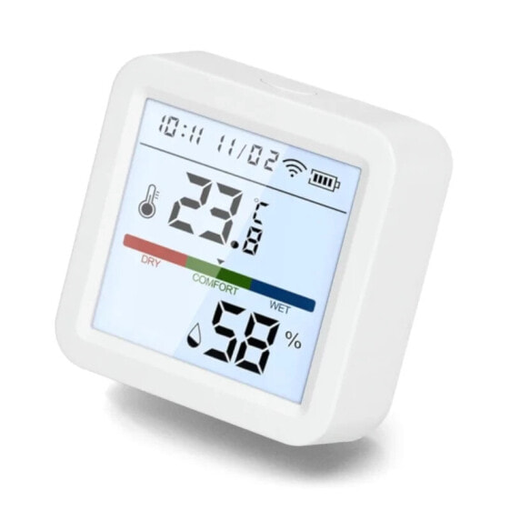 Smart ZigBee Temperature and Humidity Sensor - with LCD Display - Tuya Smart Life - Remotronix ZTHS5